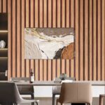 PVC STRIPED GRILLED PATTERN SELF-ADHESIVE WATERPROOF WALLPAPER
(69CM by 10M)
