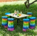RETRACTABLE / FOLDABLE ADJUSTABLE HEIGHT THICKENED PLASTIC STOOL - Image 4