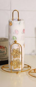 CREATIVE METAL GOLD TISSUE PAPER HOLDER / RACK - Image 2