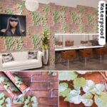 PVC BRICKSTONE/WOOD GREEN SELF-ADHESIVE WATERPROOF WALLPAPER
(45CM × 10M) — MODEL 5225