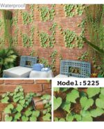 PVC BRICKSTONE/WOOD GREEN SELF-ADHESIVE WATERPROOF WALLPAPER
(45CM × 10M) — MODEL 5225 - Image 2