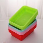 STRONG THICKENED RECTANGULAR FRUIT / VEGGIES STORAGE SEIVE BASKET - Image 2