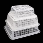 STRONG THICKENED WHITE MULTIPURPOSE DRAINAGE / STORAGE BASKET - Image 2