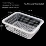 STRONG THICKENED WHITE MULTIPURPOSE DRAINAGE / STORAGE BASKET - Image 6