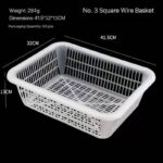 STRONG THICKENED WHITE MULTIPURPOSE DRAINAGE / STORAGE BASKET - Image 4