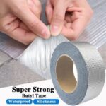 SUPER STICKY ALUMINUM FOIL BUTYL WATERPROOF MULTIPURPOSE SEAL TAPE (ROOF LEAK TAPE)