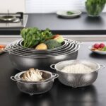 6PCS HIGH-QUALITY STAINLESS STEEL COLANDER SET