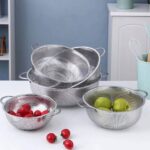 6PCS HIGH-QUALITY STAINLESS STEEL COLANDER SET - Image 3