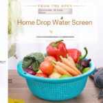 THICKENED PLASTIC BOX HOLE SIEVE/COLANDER BASKET