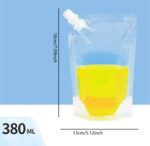 TRANSPARENT SPILL-PROOF LIQUID STORAGE BAG WITH NOZZLE SCREW COVER (JUICE BAG) - Image 6