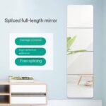 WATERPROOF BATHROOM SELF-ADHESIVE REMOVABLE TILE STICKER / HOME DECOR CUBIC ACRYLIC MIRROR (30CM × 30CM) - Image 2