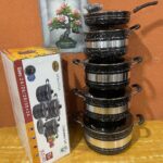 10PCS HOFFNER THICKENED ALUMINUM NON-STICK COOKWARE / POT SET (HF-AL-5001)