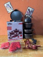 15PCS MBH HIGH QUALITY IMPPERIAL GRANITE EXCLUSIVE DIE-CAST POT SET - Image 2