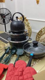 15PCS MBH HIGH QUALITY IMPPERIAL GRANITE EXCLUSIVE DIE-CAST POT SET