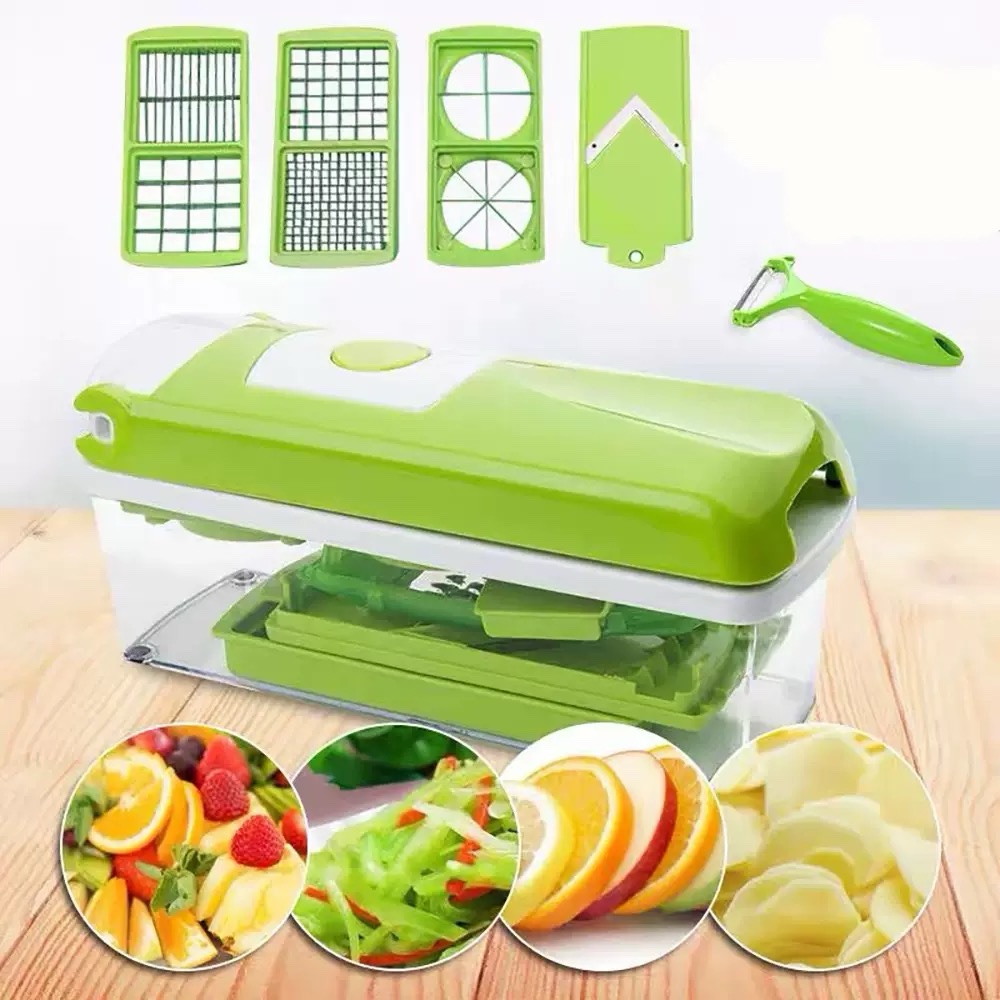 img_1908-5 12PCS/SET NICER DICER PLUS VEGETABLE CHOPPER - Image 1
