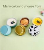 12PCS MULTIFUNCTIONAL ALUMINUM FOIL CUPCAKE / PUDDING CUP + COVER