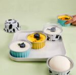 12PCS MULTIFUNCTIONAL ALUMINUM FOIL CUPCAKE / PUDDING CUP + COVER - Image 2