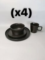 16PCS LUXURY CERAMIC STONEWARE DINNERWARE SET - Image 4