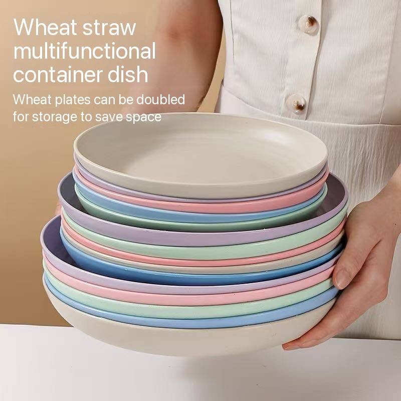 img_2012-3 1PC HEALTHY ECO-FRIENDLY THICKENED PLASTIC PLATE - Image 1