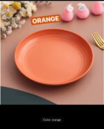1PC HEALTHY ECO-FRIENDLY THICKENED PLASTIC PLATE - Image 7