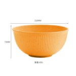 1PC HEALTHY ECO-FRIENDLY THICKENED PLASTIC ‘OUTER STRIPED’ SERVING SOUP BOWL (01) - Image 6