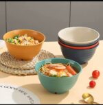 1PC HEALTHY ECO-FRIENDLY THICKENED PLASTIC ‘FULL SPIRAL’ SERVING SOUP BOWL (03) - Image 2