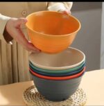 1PC HEALTHY ECO-FRIENDLY THICKENED PLASTIC ‘FULL SPIRAL’ SERVING SOUP BOWL (03) - Image 5