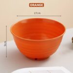1PC HEALTHY ECO-FRIENDLY THICKENED PLASTIC ‘FULL SPIRAL’ SERVING SOUP BOWL (03) - Image 7
