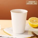 1PC HEALTHY ECO-FRIENDLY WHEAT STRAW STRIPED THICKENED PLASTIC CUP - DRINKWARE 015 - Image 5