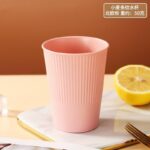 1PC HEALTHY ECO-FRIENDLY WHEAT STRAW STRIPED THICKENED PLASTIC CUP - DRINKWARE 015 - Image 8