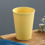 1PC HEALTHY ECO-FRIENDLY WHEAT STRAW STRIPED THICKENED PLASTIC CUP - DRINKWARE 015 - Image 9