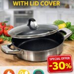 24CM QUALITY NON-STICK FRY PAN WITH LID COVER