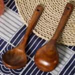 1PC THICKENED WOODEN COOKING SPOON