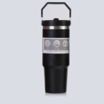 INSULATED VACUUM STAINLESS STEEL TUMBLER WITH HANDLE & SUCKER (900ML) - Image 3
