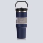 INSULATED VACUUM STAINLESS STEEL TUMBLER WITH HANDLE & SUCKER (900ML) - Image 4