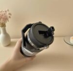 INSULATED VACUUM STAINLESS STEEL TUMBLER WITH HANDLE & SUCKER (900ML) - Image 5