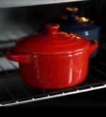 200ML CERAMIC GLAZED DOUBLE-EAR MULTIPURPOSE BOWL WITH LID - Image 5