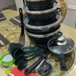 21PCS SMILE DESSINI REGINA HIGH QUALITY IMPERIAL GRANITE EXCLUSIVE DIE-CAST POT SET