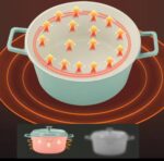 MODERN CERAMIC ENAMEL INSULATED DUAL-HANDLE RUSTPROOF NONSTICK COOKWARE / POT - Image 8