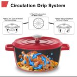 MODERN CERAMIC ENAMEL INSULATED DUAL-HANDLE RUSTPROOF NONSTICK COOKWARE / POT - Image 4