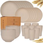 24PCS ECO-FRIENDLY THICKENED PLASTIC DINNERWARE / SERVING SET (002) - Image 7
