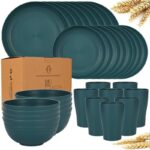 24PCS ECO-FRIENDLY THICKENED PLASTIC DINNERWARE / SERVING SET (002) - Image 4