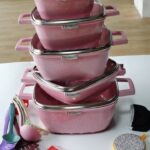 25PCS DISNIE REGINA GRANITE COATING COOKWARE / POT SET + FREE COOKING TOOLS - Image 4