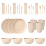 28PCS HEALTHY ECO-FRIENDLY THICKENED PLASTIC DINNERWARE / SERVING SET - Image 3