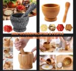2PCS/SET MULTIPURPOSE MORTAR & PESTLE AS KITCHEN/BEAUTY TOOL