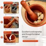 2PCS/SET MULTIPURPOSE MORTAR & PESTLE AS KITCHEN/BEAUTY TOOL - Image 2
