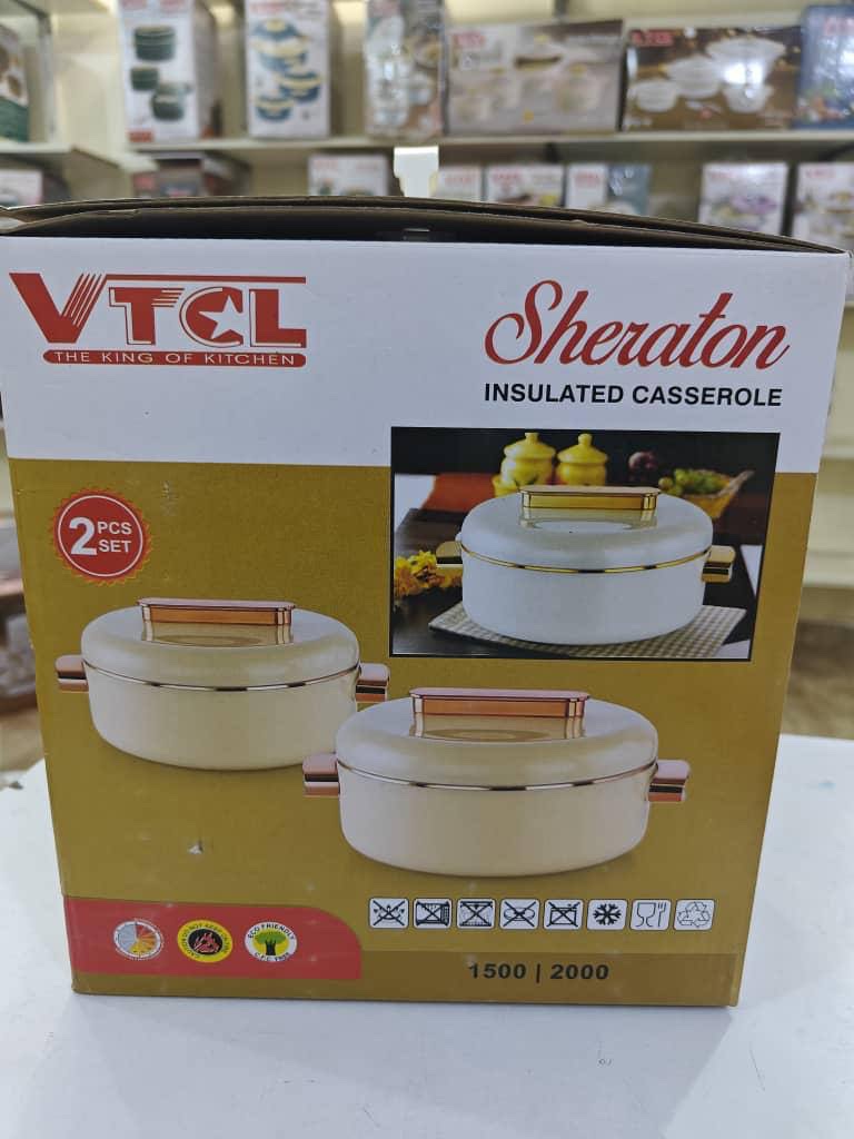 img_3758 2PCS/SET VTCL HIGH QUALITY INSULATED CASSEROLE/SERVING DISH - Image 1