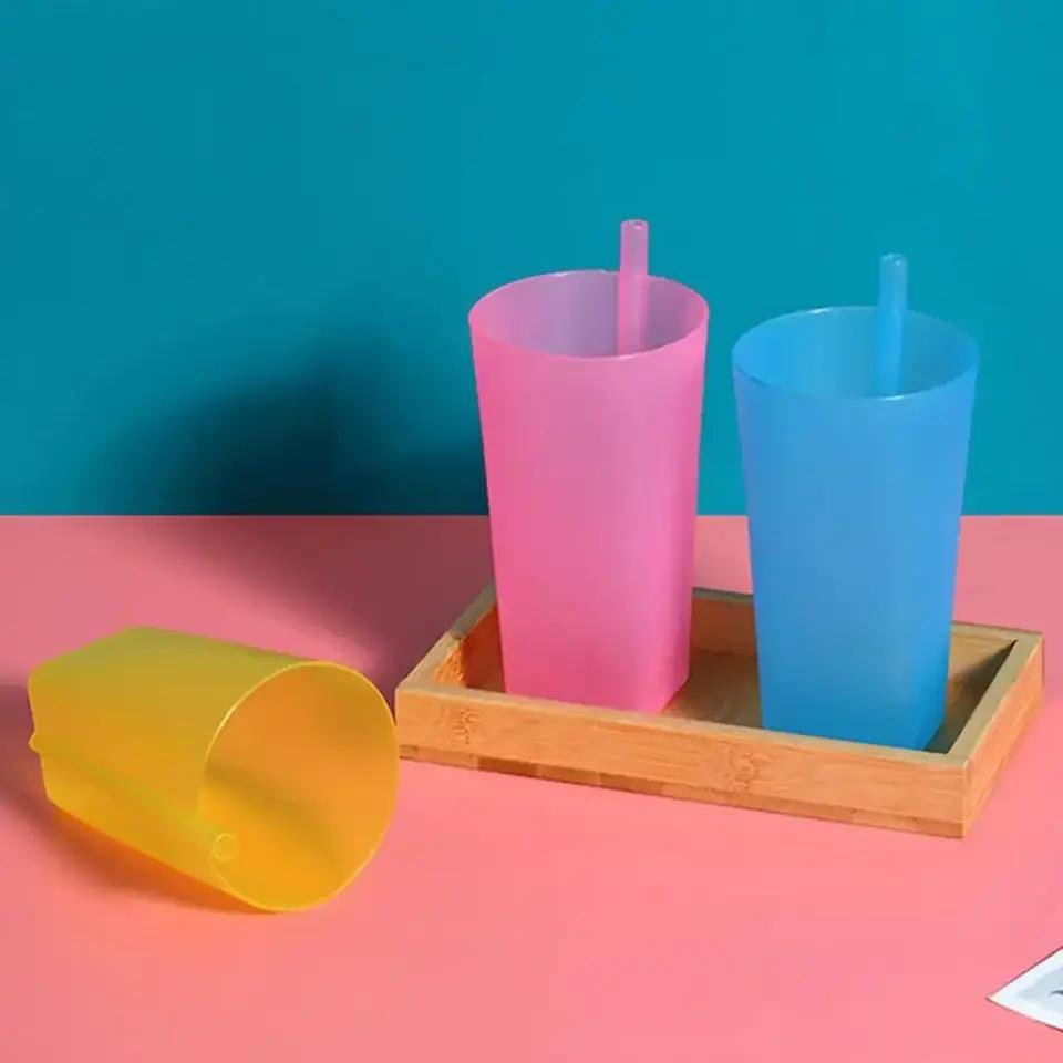 img_4169 360ML TRANSPARENT CREATIVE INTEGRATED STRAW DRINKWARE / CUP - Image 1
