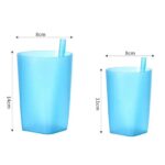 360ML TRANSPARENT CREATIVE INTEGRATED STRAW DRINKWARE / CUP - Image 4