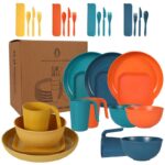 36PCS/SET HEALTHY ECO-FRIENDLY STENCILED THICKENED PLASTIC DINNERWARE / SERVING SET - Image 3